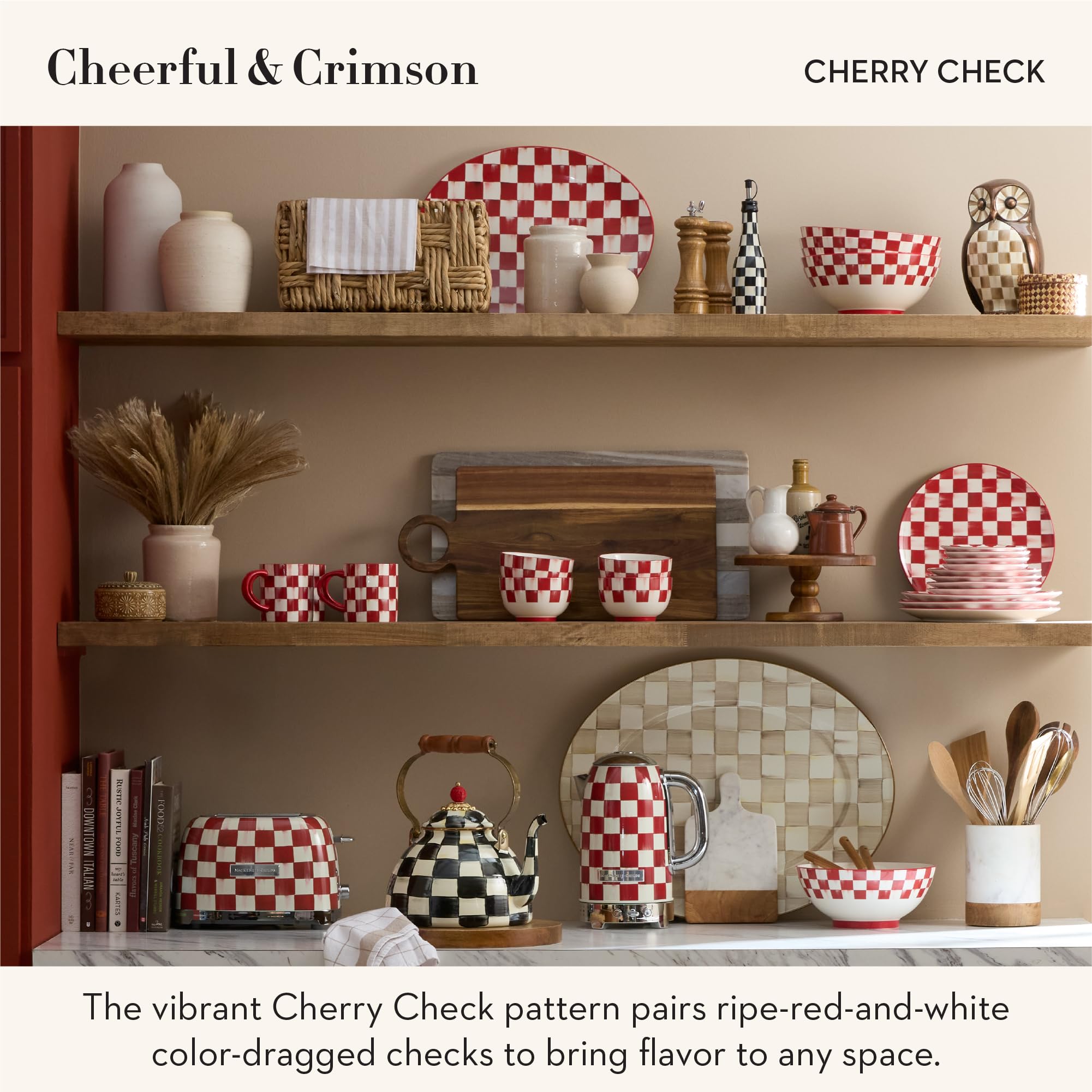 Amazon.com: MacKenzie-Childs: Cherry Check